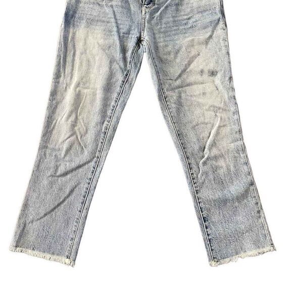 Pilcro & the Letterpress Anthropologie Frayed Hem Straight Leg Jeans - Picture 3 of 9